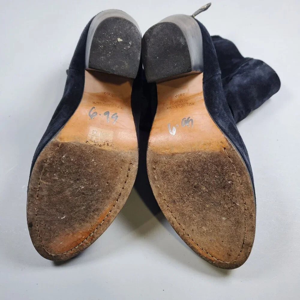 Rag & Bone Suede Classic Newbury Ankle Boots Women Size 38.5 US 9 Shoes